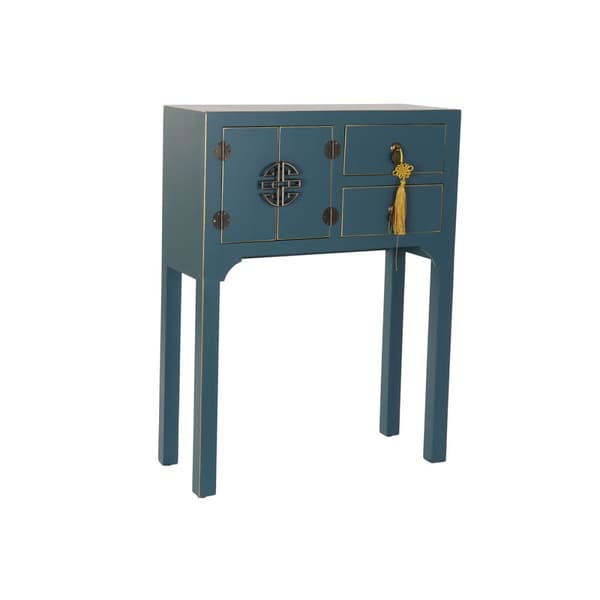 Hallbord DKD Home Decor Blå Gylden 63 x 26 x 83 cm