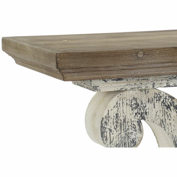 Hallbord DKD Home Decor Hvid Brun 120 x 36 x 92 cm
