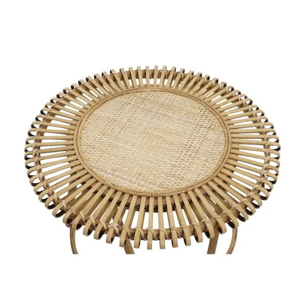 Set of 2 tables DKD Home Decor Vaaleanruskea 80 x 80 x 47 cm 80 x 80 x 45,5 cm