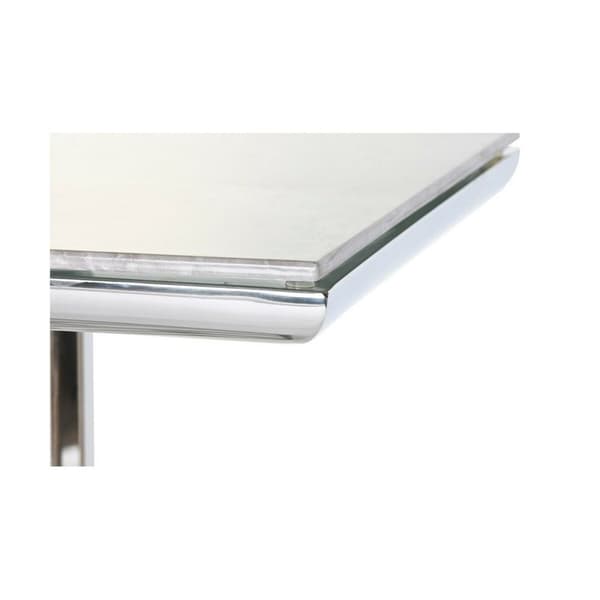 Hallipöytä DKD Home Decor Valkoinen Hopeinen 120 x 40 x 78 cm