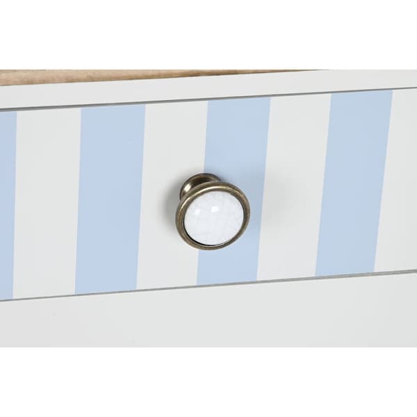 Hallipöytä DKD Home Decor Valkoinen Taivaansininen 110 x 40 x 79 cm