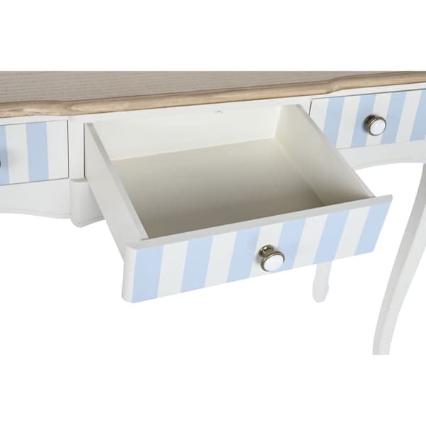 Hallipöytä DKD Home Decor Valkoinen Taivaansininen 110 x 40 x 79 cm