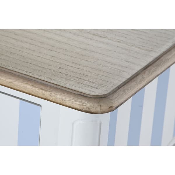 Hallipöytä DKD Home Decor Valkoinen Taivaansininen 110 x 40 x 79 cm
