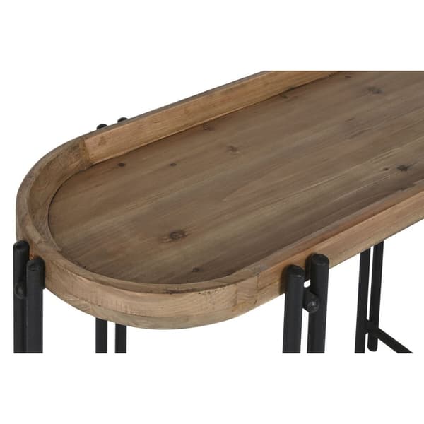 Hallipöytä Home ESPRIT Ruskea Musta 115 x 40 x 75 cm