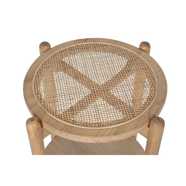 Lille serveringsbord DKD Home Decor Natur 38 x 38 x 54,5 cm 41 x 41 x 55,5 cm