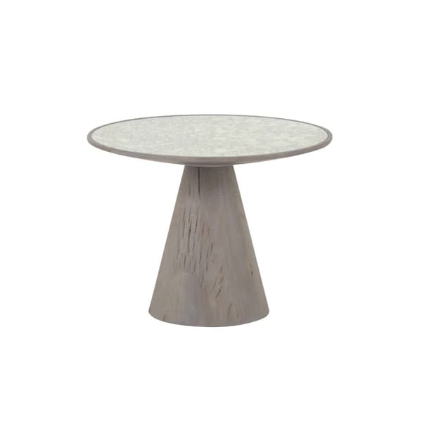 Bout de canapé en chêne et verre L60 cm - MAFRA