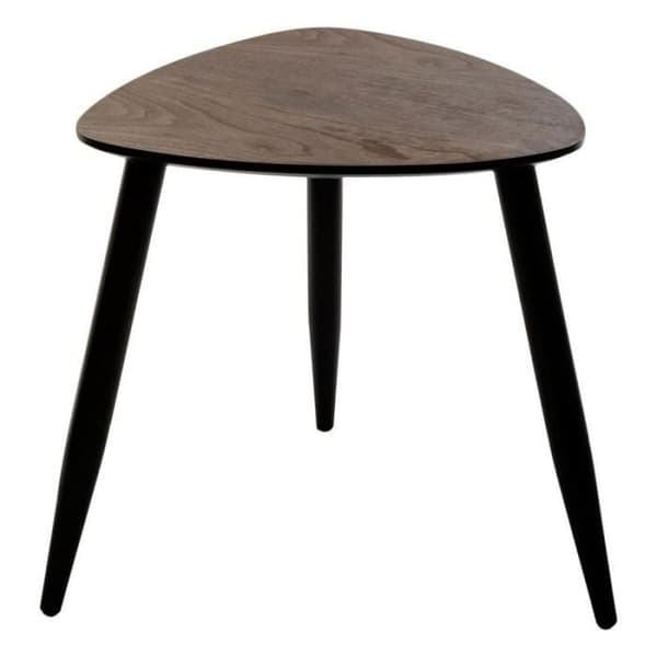 Set med 2 Stödtabeller "Mileo" 60cm Naturlig Brun