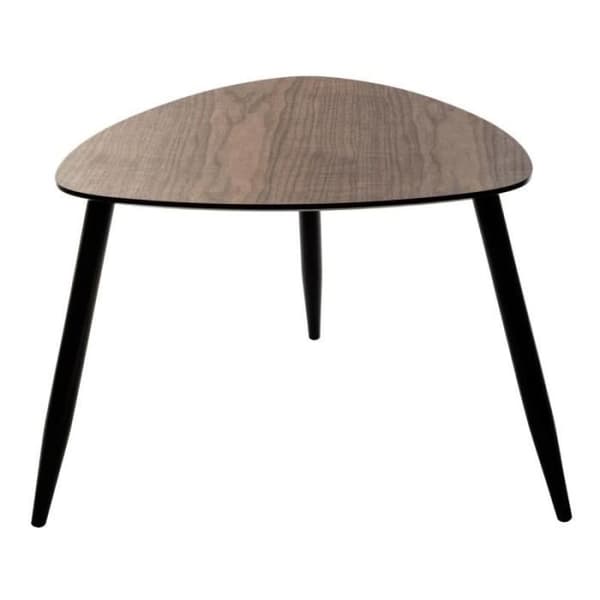 Set med 2 Stödtabeller "Mileo" 60cm Naturlig Brun