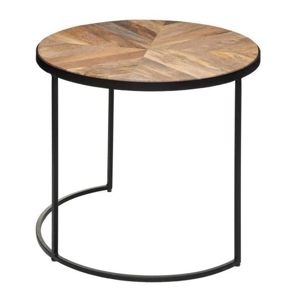 Kaffebord - Basile - Set av 2 - Massivt tre - Brun - Samtids - Design
