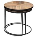 Miniatyrbild 2 av 6: Kaffebord - Basile - Set av 2 - Massivt tre - Brun - Samtids - Design