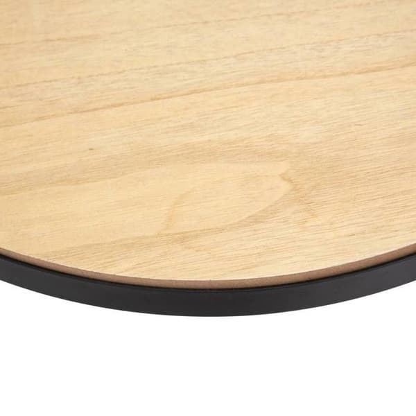 Sidobord - ATMOSPHERA - Klocka - D51 cm - Svart - Härdat glas - Metal
