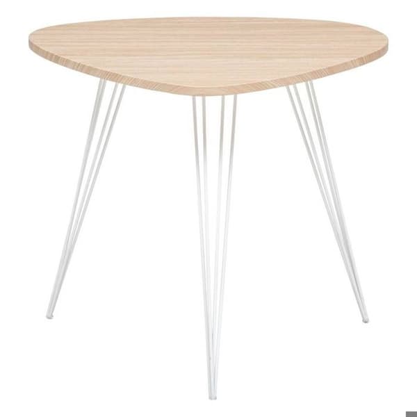 Kaffebord "Neile" i metall 69x54cm - Naturligt trä - Atmosphera inredningsdesigners