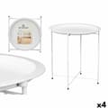 Miniatyrbillede 1 af 2: Foldbart serveringsbord WR4405.1 Hvid 46,8 x 50,2 x 46,8 cm (4 enheder)