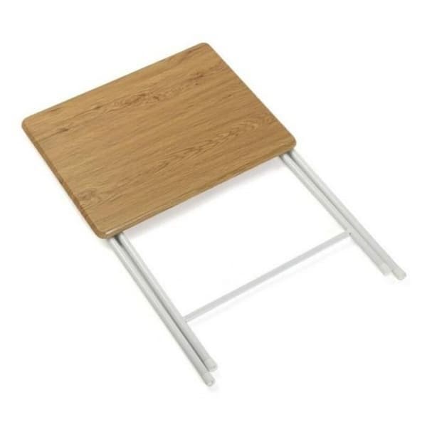 Versa fällbord glänsande brun metall trä MDF (37,5 x 65,5 x 47,5 cm) - 8420327475855