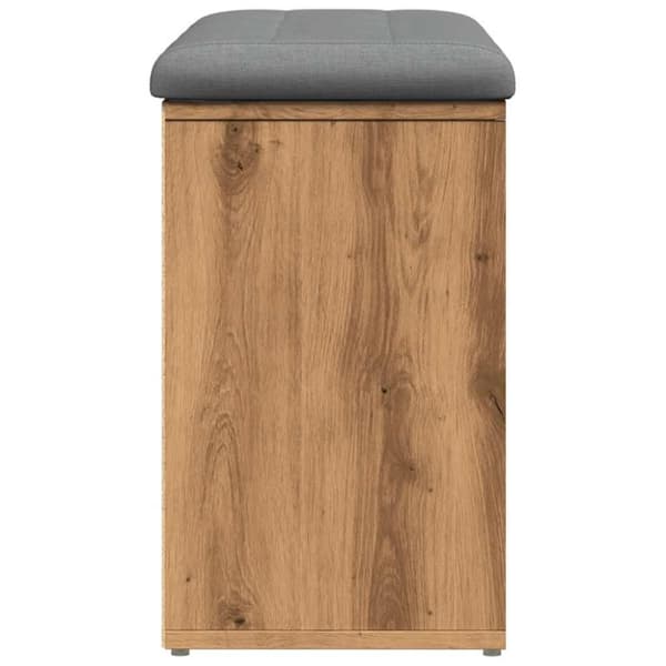 Skobänk hantverksmässig ek 82x32x50 cm konstruerat trä