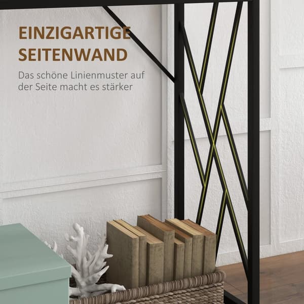 Rootz Console Table - Hallway Table - Industrial Design - Robust metalramme - 120 cm x 35 cm x 75 cm