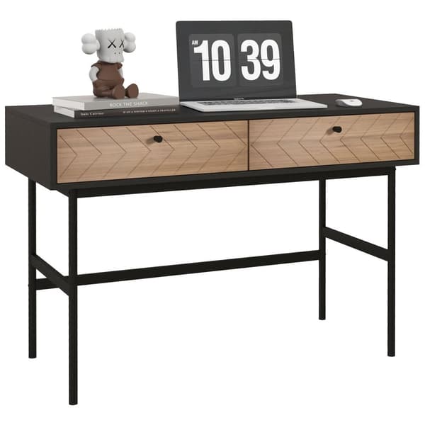 Rootz Compact Console Desk - kirjoitustaulukko - työasema - runsaasti tallennustilaa - 106L x 50W x 77H CM