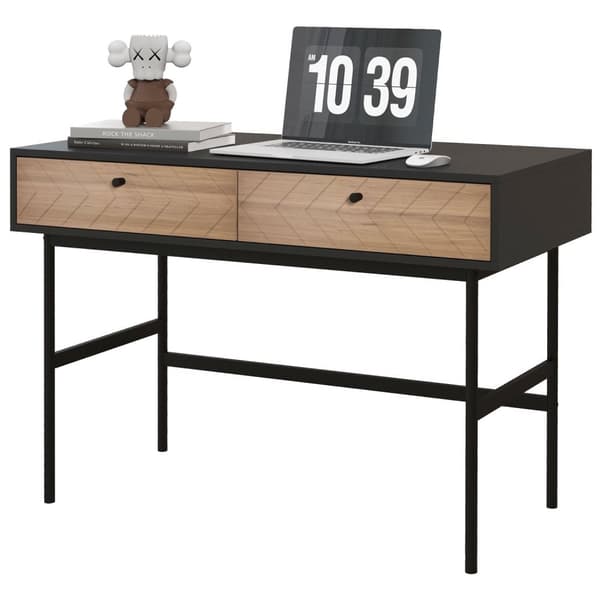 Rootz Compact Console Desk - kirjoitustaulukko - työasema - runsaasti tallennustilaa - 106L x 50W x 77H CM