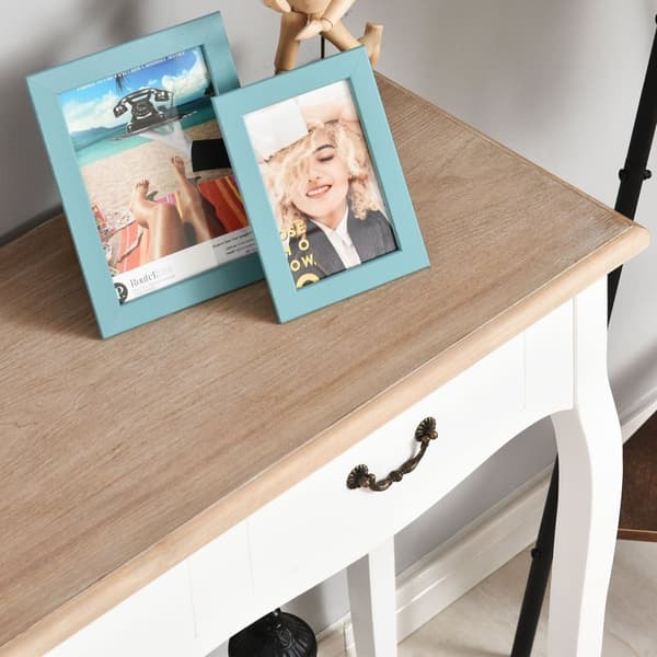 Rootz Entrance Console Table - Sidobord - Mexikansk stil - MDF Pine Wood - 87L X 34W X 78H CM