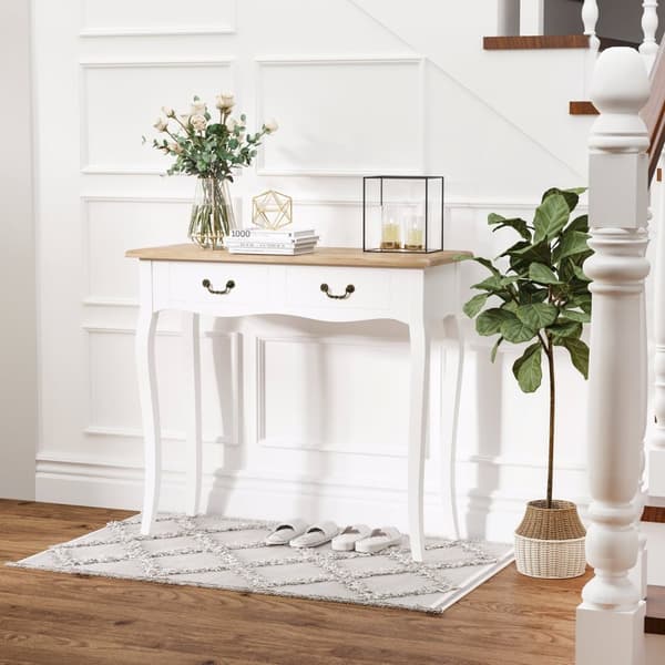 Rootz Entrance Console Table - Sidobord - Mexikansk stil - MDF Pine Wood - 87L X 34W X 78H CM