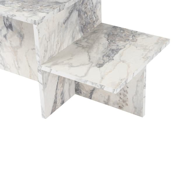 Table basse 2 niveaux L77 cm - HARMONY