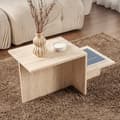 Miniatyrbild 6 av 6: Table basse 2 niveaux L77 cm - HARMONY