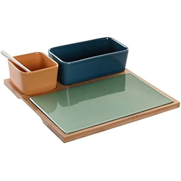 Förrättsset - DKD HEMINNREDNING - Flerfärgad - Bambu och porslin - 30 x 53 x 32 cm - För barn