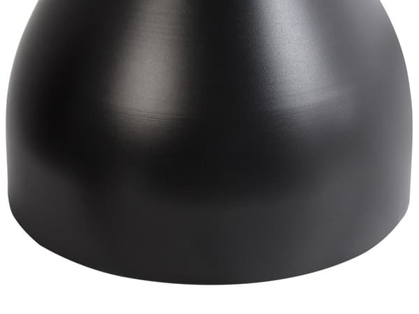 Sidebord Hvit Svart Bordplate i sintret stein Metallbase ø 50 cm Gulldetaljer Moderne design Stue Småbord