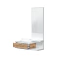 Miniatyrbild 1 av 8: Console suspendue avec 1 tiroir et 1 miroir L81 cm - DHALIA