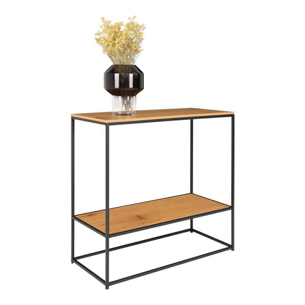 Rootz Sleek Console Table - Entryway Table - Käytäväpöytä - Moderni Style - Oak Look Finish - 80 cm x 36cm x 80 cm