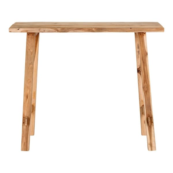 Rootz Girona -konsolipöytä - maalaismainen käytäväpöytä - kierrätetty Teak Entryway -pöytä - ympäristöystävällinen suunnittelu - 90x30x80 cm