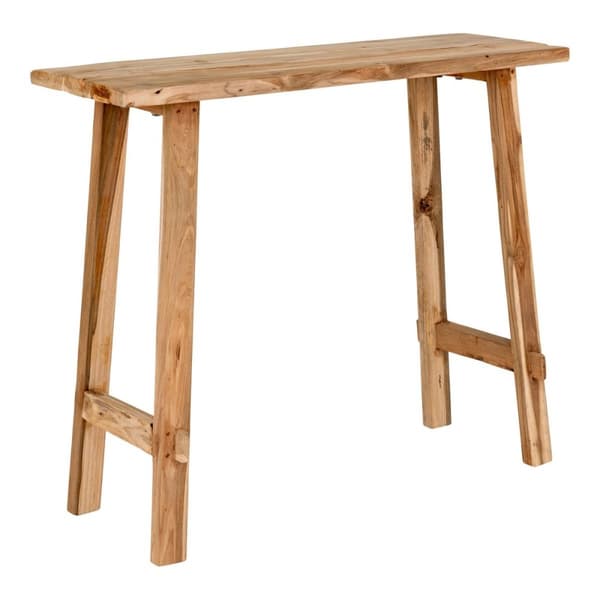 Rootz Girona -konsolipöytä - maalaismainen käytäväpöytä - kierrätetty Teak Entryway -pöytä - ympäristöystävällinen suunnittelu - 90x30x80 cm