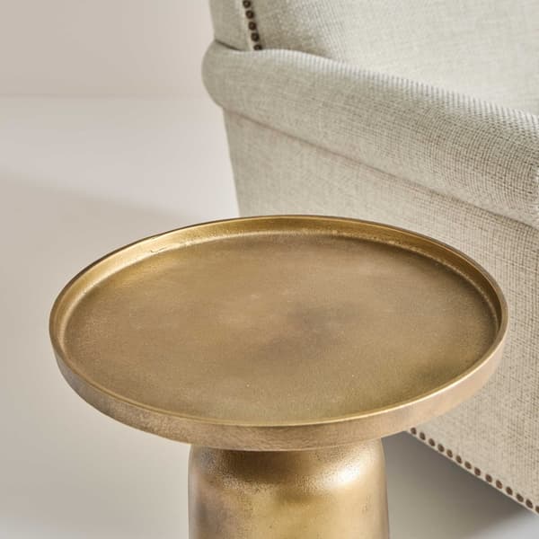Bout de canapé en aluminium L25 cm - GUSTAVE