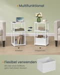 Miniatyrbillede 4 af 6: Natbord, SONGMICS HOME, 30 x 34 x 58 cm, Sne Hvid