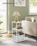 Miniatyrbillede 2 af 6: Natbord, SONGMICS HOME, 30 x 34 x 58 cm, Sne Hvid