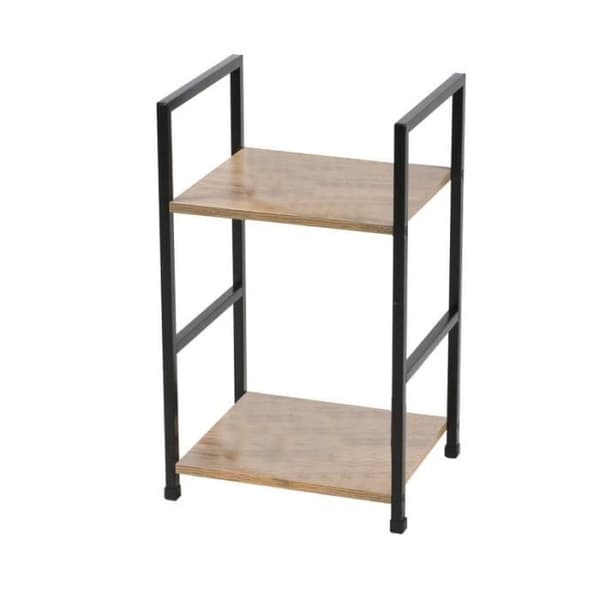 Sidetabell - Industriell design - Metall - Svart - MDF-trä
