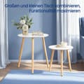 Miniatyrbillede 3 af 6: Round Side Table Set - Sæt med 2 sofaborde, minimalistisk design