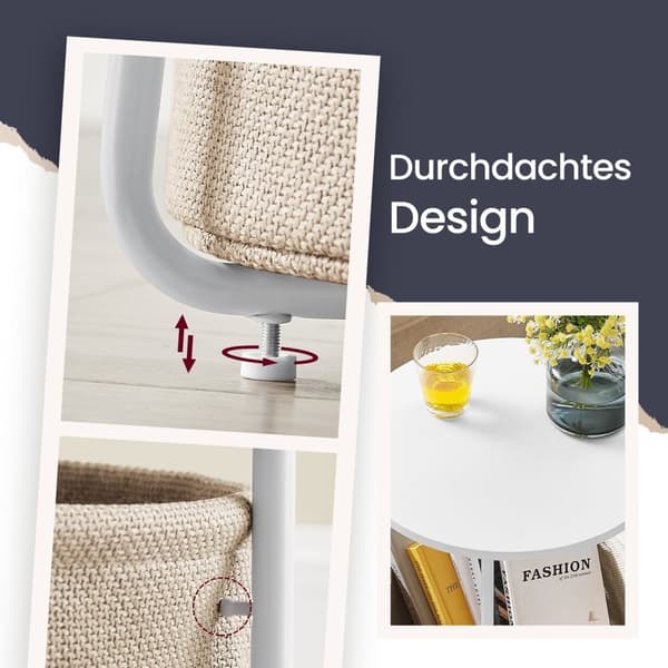 Round Side Bord - Lille sofabord - Elegant & Space Saving