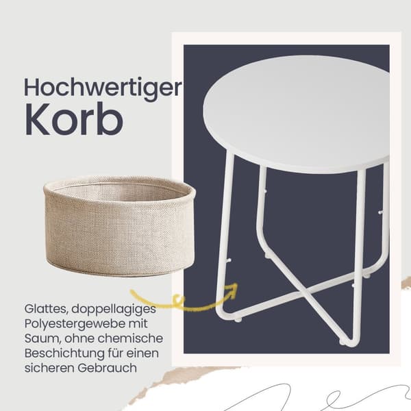 Round Side Bord - Lille sofabord - Elegant & Space Saving