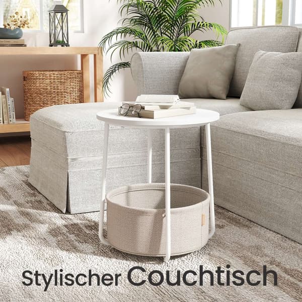 Round Side Bord - Lille sofabord - Elegant & Space Saving