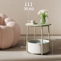 Miniatyrbillede 3 af 5: Round Side Bord - Kompakt sofabord - Moderne lille bord til stue eller soveværelse