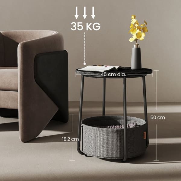 Round Side Bord - Lille sofabord - Elegant & Space Saving