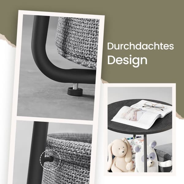 Round Side Bord - Lille sofabord - Elegant & Space Saving