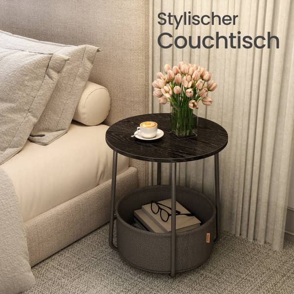 Round Side Bord - Lille sofabord - Elegant & Space Saving