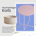 Miniatyrbillede 5 af 5: Round Side Bord - Lille sofabord - Elegant & Space Saving
