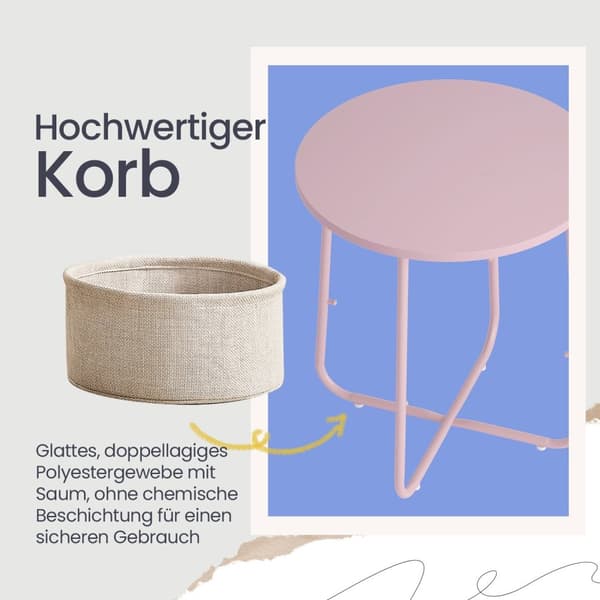 Round Side Bord - Lille sofabord - Elegant & Space Saving