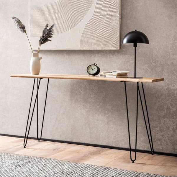 Rootz Chic Console Table - Modern Console Table - Expressive møbler - Håndlavet kvalitet - 150 cm x 36 cm x 75 cm