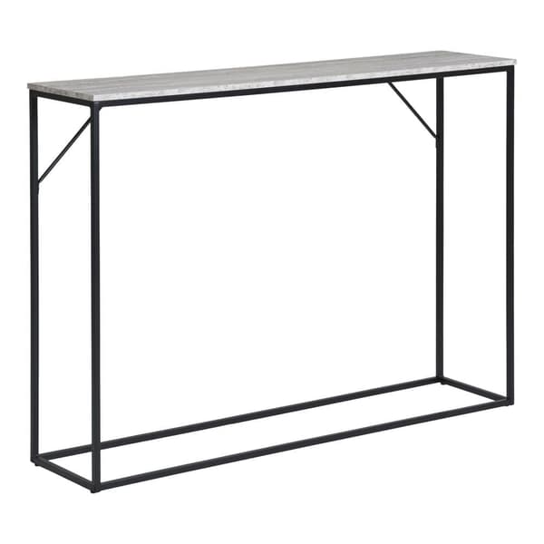 Konsolbord, Vita Konsolbord, 110x26x80 cm, Sort/Naturlig