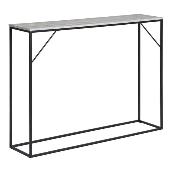 Konsolbord, Vita Konsolbord, 110x26x80 cm, Sort/Naturlig