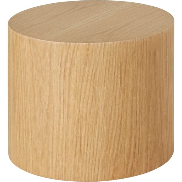 2-set soffbord Danny i rund design och ekoptik - Ljus ek